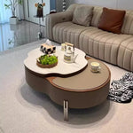 Coffee table カラー1 多層板 合皮 セラミック ステンレス hlwy-3692