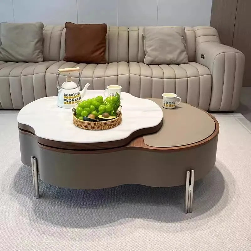 Coffee table カラー1 多層板 合皮 セラミック ステンレス hlwy-3692
