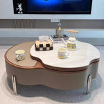 Coffee table カラー1 多層板 合皮 セラミック ステンレス hlwy-3692