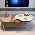 Coffee table カラー1 多層板 合皮 セラミック ステンレス hlwy-3692