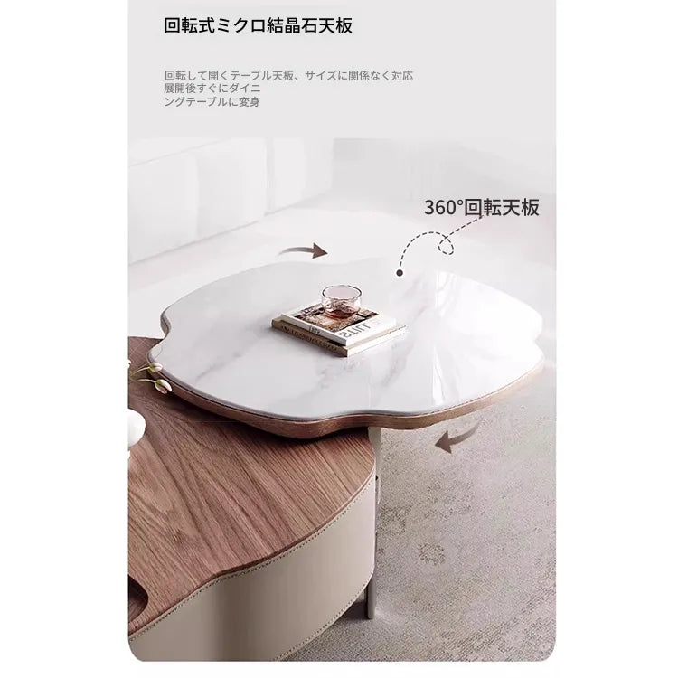 Coffee table カラー1 多層板 合皮 セラミック ステンレス hlwy-3692