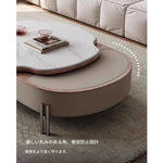 Coffee table カラー1 多層板 合皮 セラミック ステンレス hlwy-3692