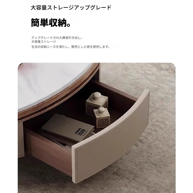 Coffee table カラー1 多層板 合皮 セラミック ステンレス hlwy-3692