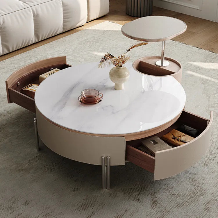 Coffee table カラー1 多層板 合皮 セラミック ステンレス hlwy-3693