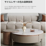 Coffee table カラー1 多層板 合皮 セラミック ステンレス hlwy-3693