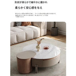 Coffee table カラー1 多層板 合皮 セラミック ステンレス hlwy-3693