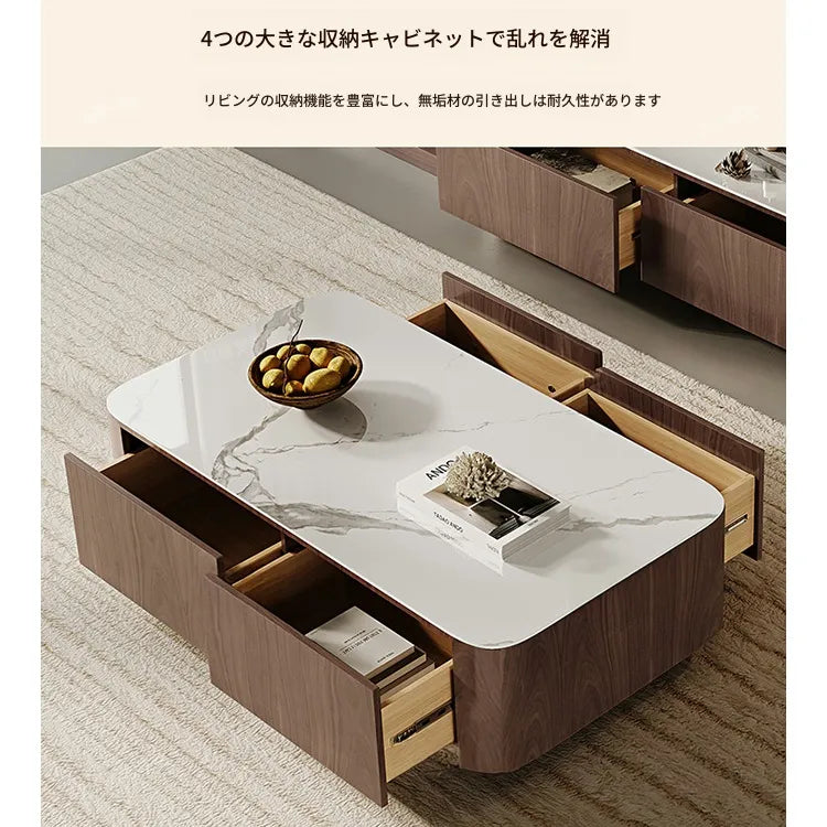 Coffee table カラー1 カラー2 セラミック 多層板 hlwy-3696