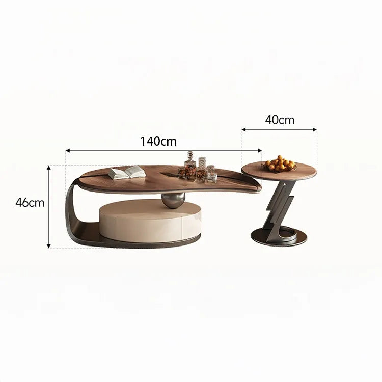 Coffee table ブラウン 多層板 hlwy-3699