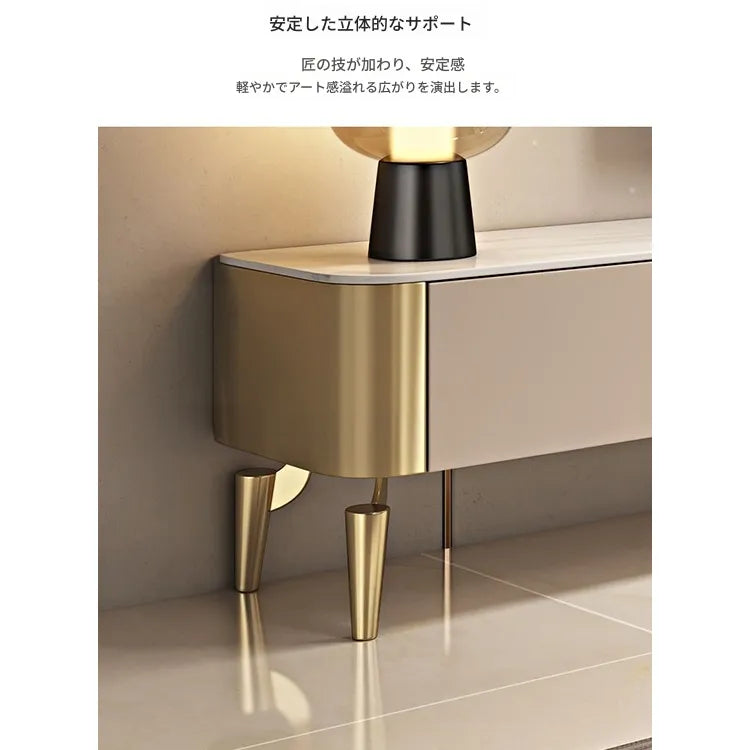 テレビ台 カラー1 セラミック 無垢材 ステンレス ガラス hlwy-3703