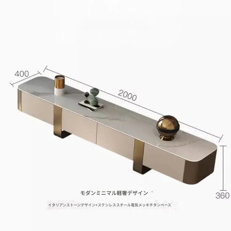 テレビ台 カラー1 セラミック 無垢材 ステンレス hlwy-3704