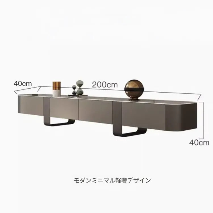 テレビ台 カラー1 セラミック 無垢材 ステンレス hlwy-3704