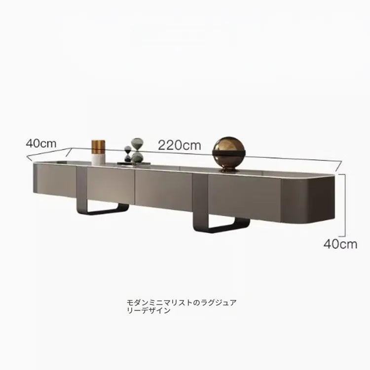 テレビ台 カラー1 セラミック 無垢材 ステンレス hlwy-3704