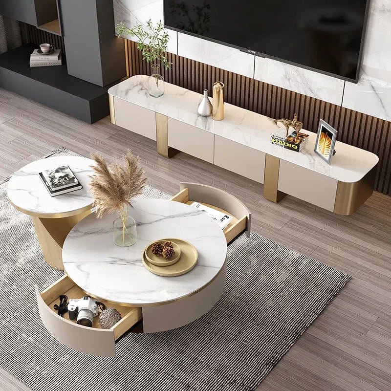 Coffee table カラー1 セラミック 無垢材 ステンレス hlwy-3705