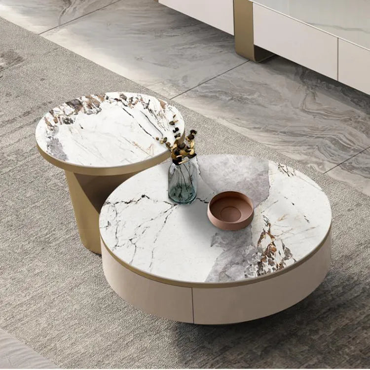 Coffee table カラー1 セラミック 無垢材 ステンレス hlwy-3705