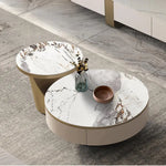 Coffee table カラー1 セラミック 無垢材 ステンレス hlwy-3705