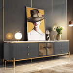 テレビ台 カラー1 セラミック 強化ガラス 繊維板 hlwy-3708