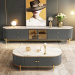 テレビ台 カラー1 セラミック 強化ガラス 繊維板 hlwy-3708