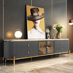 テレビ台 カラー1 セラミック 強化ガラス 繊維板 hlwy-3708