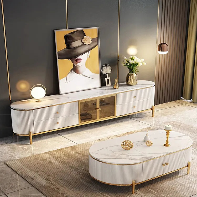 テレビ台 カラー1 セラミック 強化ガラス 繊維板 hlwy-3708