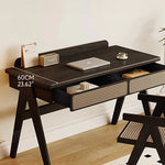 ラタンとアッシュ材のスタイリッシュテーブル|モダンデザインでおしゃれな空間演出 hlxl-4396