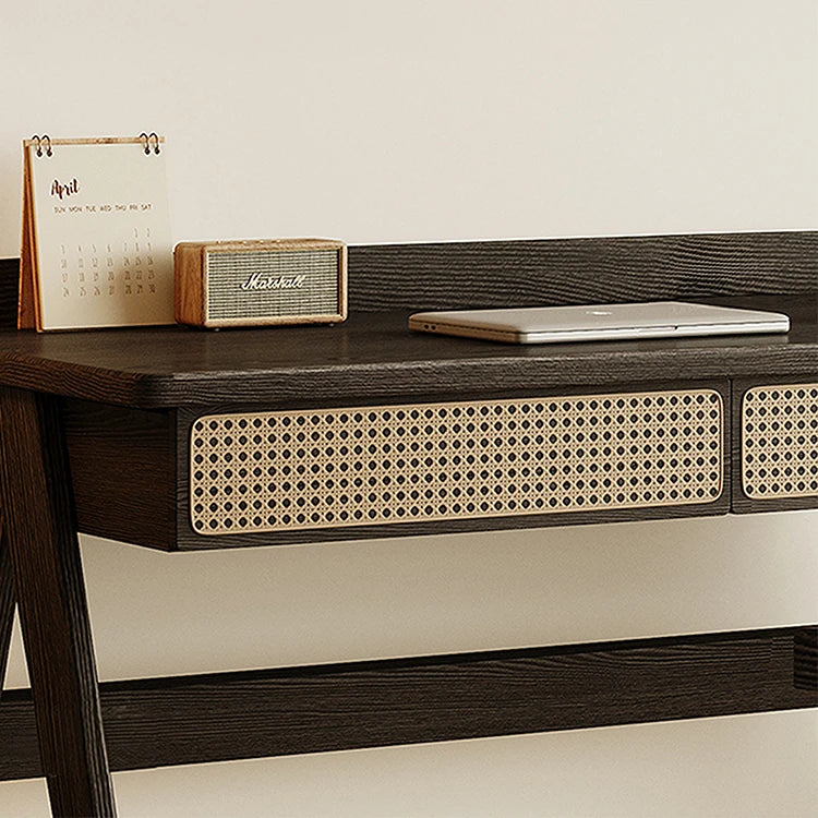 ラタンとアッシュ材のスタイリッシュテーブル|モダンデザインでおしゃれな空間演出 hlxl-4396