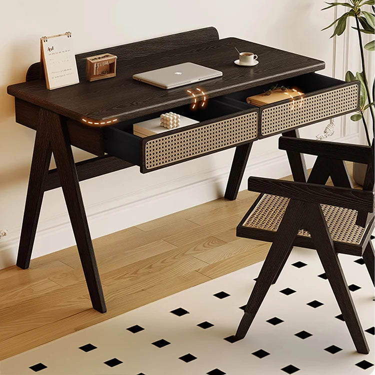 ラタンとアッシュ材のスタイリッシュテーブル|モダンデザインでおしゃれな空間演出 hlxl-4396