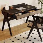 ラタンとアッシュ材のスタイリッシュテーブル|モダンデザインでおしゃれな空間演出 hlxl-4396