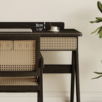 ラタンとアッシュ材のスタイリッシュテーブル|モダンデザインでおしゃれな空間演出 hlxl-4396