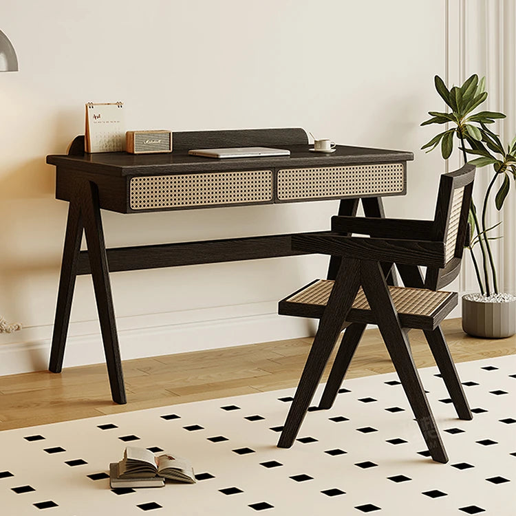 ラタンとアッシュ材のスタイリッシュテーブル|モダンデザインでおしゃれな空間演出 hlxl-4396