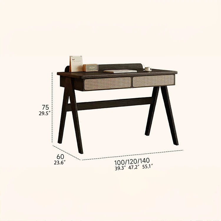 ラタンとアッシュ材のスタイリッシュテーブル|モダンデザインでおしゃれな空間演出 hlxl-4396
