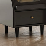 モダンデザインのガラス製ナイトテーブル|エレガントな寝室のインテリアに最適 hlxl-4397