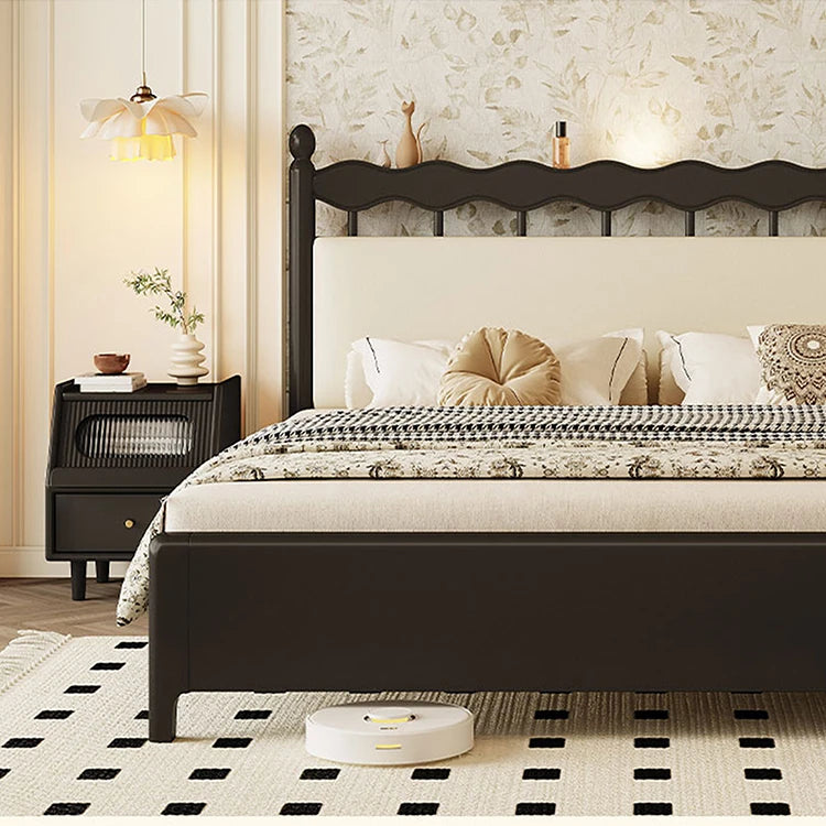 モダンデザインのガラス製ナイトテーブル|エレガントな寝室のインテリアに最適 hlxl-4397