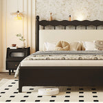 モダンデザインのガラス製ナイトテーブル|エレガントな寝室のインテリアに最適 hlxl-4397