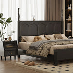 モダンデザインのガラス製ナイトテーブル|エレガントな寝室のインテリアに最適 hlxl-4397