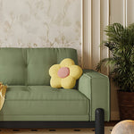 コーデュロイとアッシュ材が引き立つスタイリッシュなパインソファー - あなたのリビングに最適! hlxl-4400