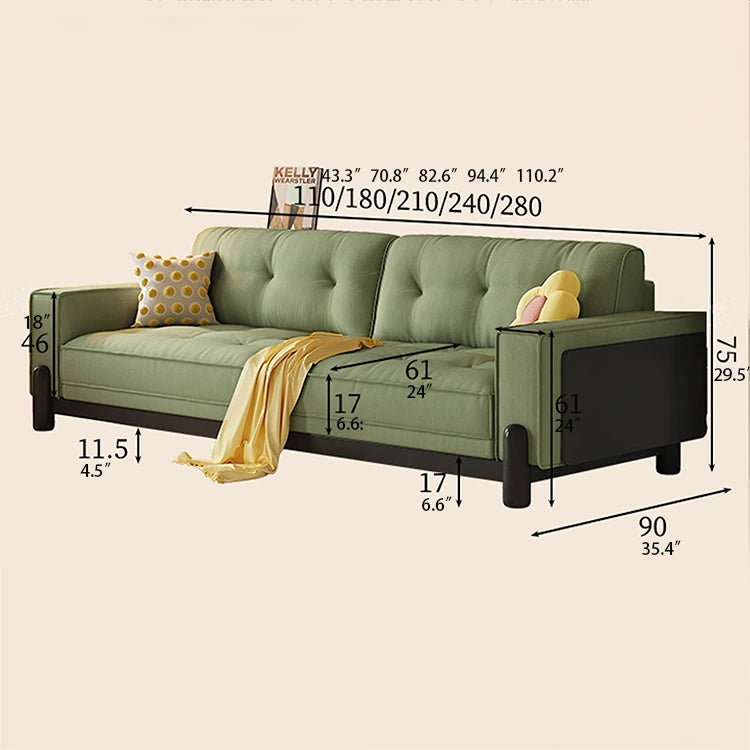 コーデュロイとアッシュ材が引き立つスタイリッシュなパインソファー - あなたのリビングに最適! hlxl-4400