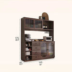 キッチンを彩る!スタイリッシュなガラスキャビネット hlxl-4401