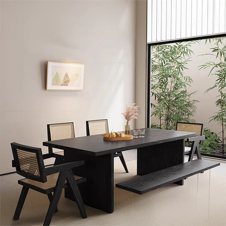 シックなアッシュ材ラタンチェア|モダンデザインインテリア必見 hlxl-4402