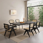 シックなアッシュ材ラタンチェア|モダンデザインインテリア必見 hlxl-4402