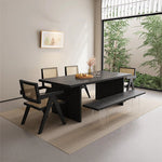 シックなアッシュ材ラタンチェア|モダンデザインインテリア必見 hlxl-4402