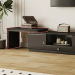 モダンデザインのアルミ合金テレビ台|スタイリッシュな収納&ディスプレイ可能なガラス多層板 hlxl-4404