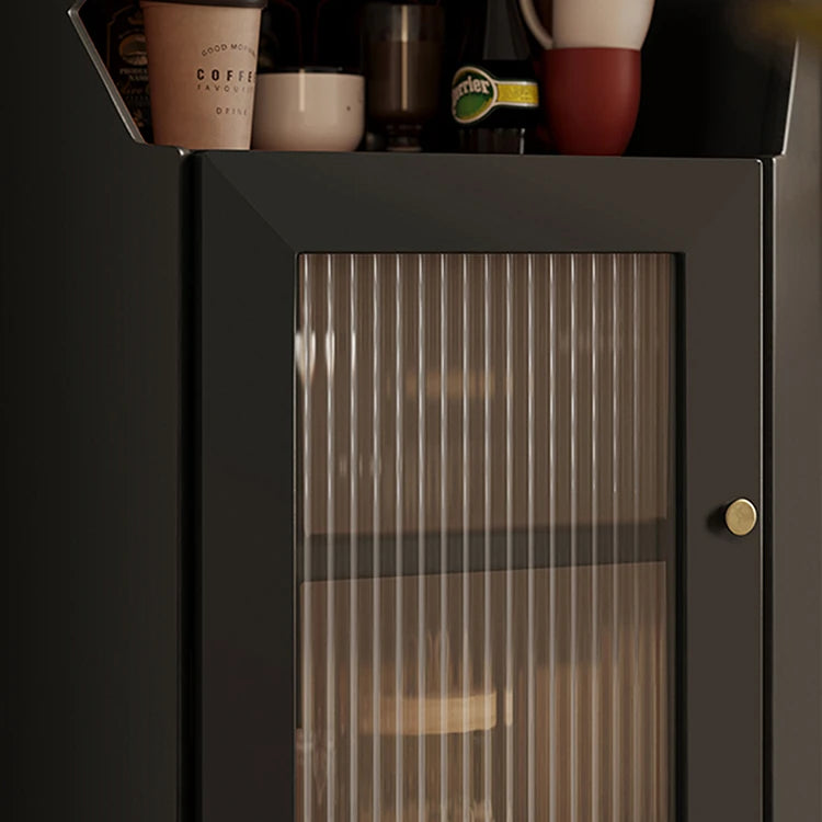 コーナー パインガラス キャビネット | おしゃれな収納スペースを演出する一品 hlxl-4405