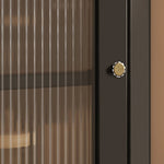 コーナー パインガラス キャビネット | おしゃれな収納スペースを演出する一品 hlxl-4405