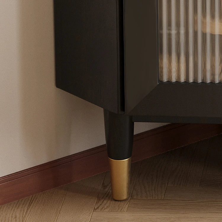 コーナー パインガラス キャビネット | おしゃれな収納スペースを演出する一品 hlxl-4405