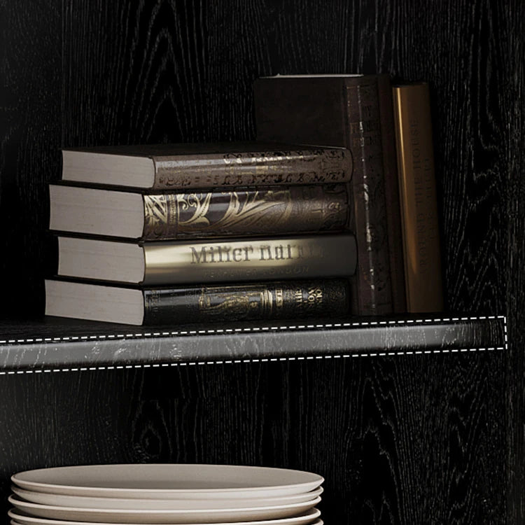 アッシュ材とガラスと銅の高級デザインキャビネット - おしゃれ空間を演出 hlxl-4409