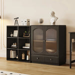 モダンデザイン多層板キャビネット ガラス&アルミニウム合金使用キャビネット収納 hlxl-4414