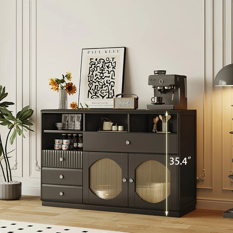 モダンデザインのガラスキャビネット|収納力抜群のスタイリッシュな必需品 hlxl-4416