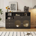 モダンデザインのガラスキャビネット|収納力抜群のスタイリッシュな必需品 hlxl-4416