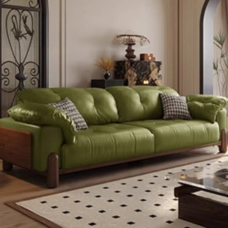 高品質アッシュ材使用 シンプル&モダンソファー – ダウン仕様の快適さと合皮の高級感を両立 hly-3032