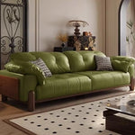 高品質アッシュ材使用 シンプル&モダンソファー – ダウン仕様の快適さと合皮の高級感を両立 hly-3032